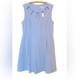 New York & Company Above Knee Mini Dress Lavender Size L NWT